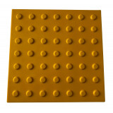 Тактильная плитка полиуретановая "Конус" 400х400х3 (желтая)