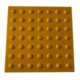Тактильная плитка 400х400х3 полиуретановая "Конус" (желтая) ( 01770П)