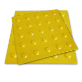 Тактильна плитка поліуретанова "Конус" 300х300х3 (жовта)