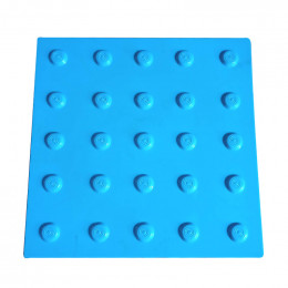 Тактильная плитка 300х300х3 Импекс-груп полиуретановая "Конус" (синяя) (03121П)