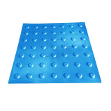 Тактильная плитка 400х400х3 полиуретановая "Конус" (синяя) (03123П)